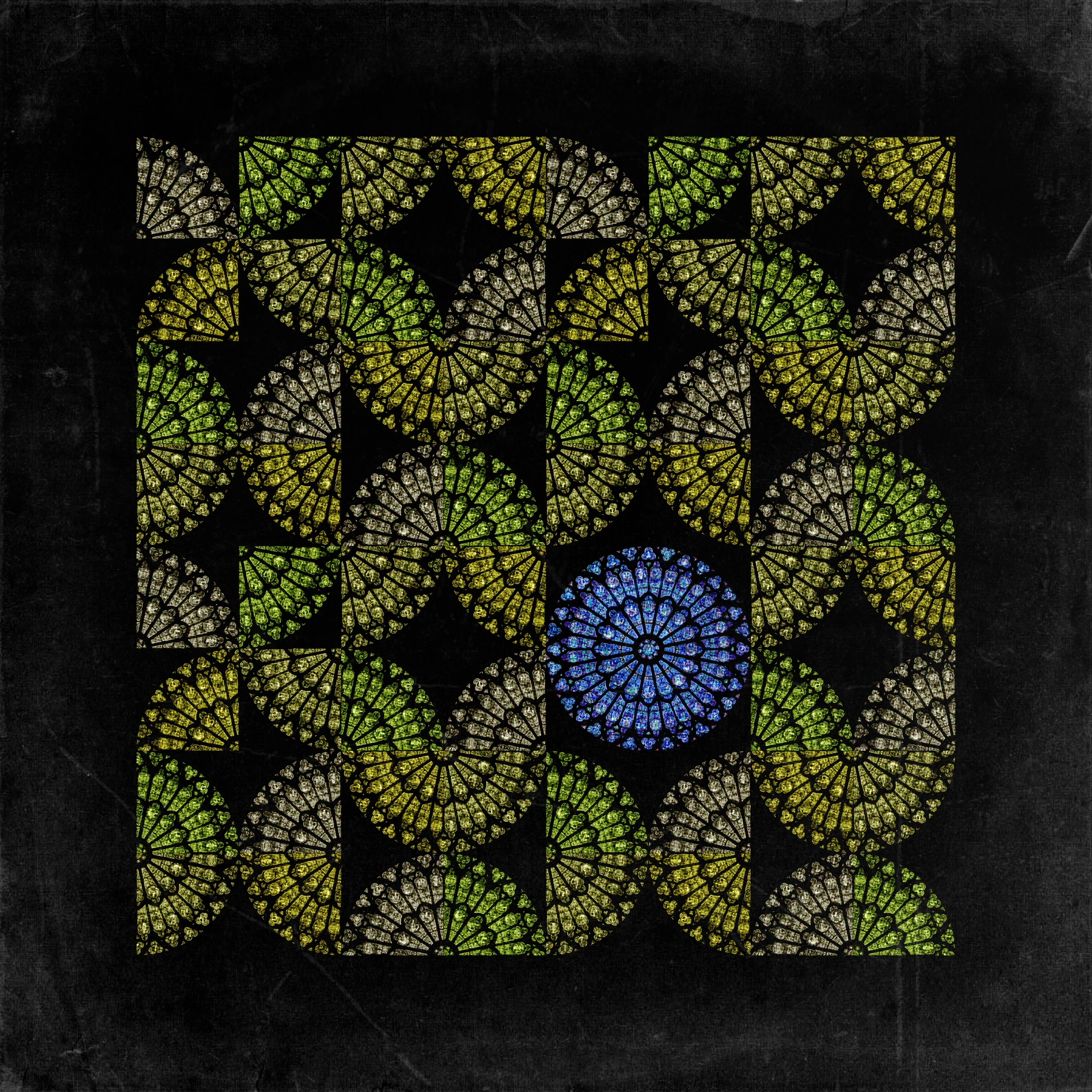 Rosette — tiled cathedral rose windows